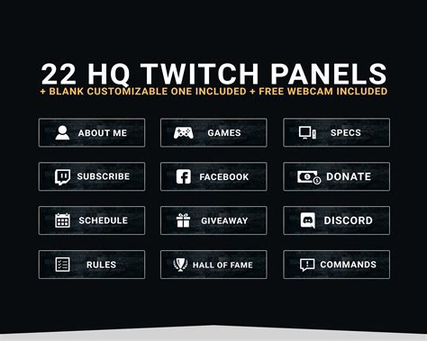 free panel images for twitch.